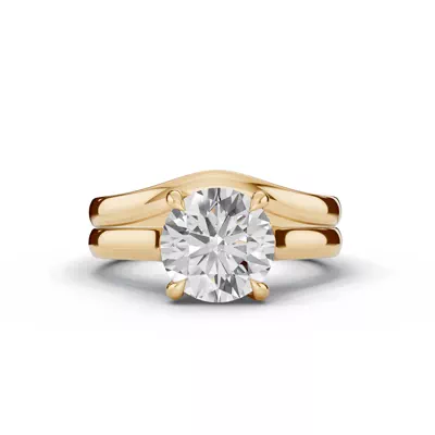Tradition Euroshank Trellis Solitaire Engagement Ring