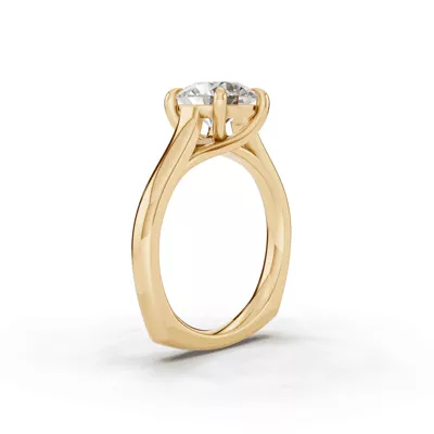 Tradition Euroshank Trellis Solitaire Engagement Ring