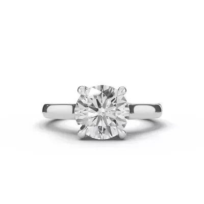 Tradition Euroshank Trellis Solitaire Engagement Ring