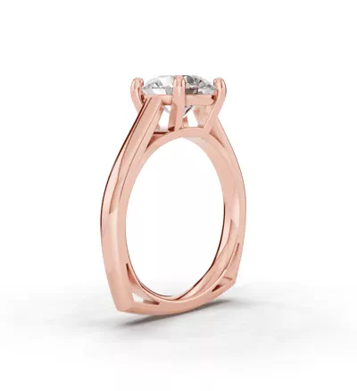 Forma Euroshank Solitaire Engagement Ring
