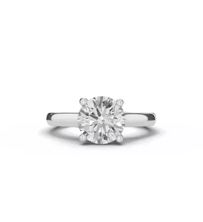 Forma Euroshank Solitaire Engagement Ring