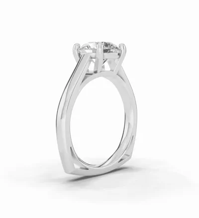 Forma Euroshank Solitaire Engagement Ring