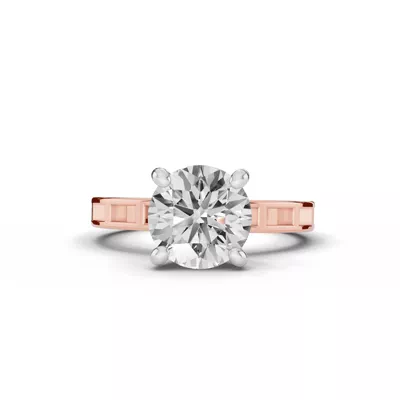 Forma Frame Solitaire Engagement Ring