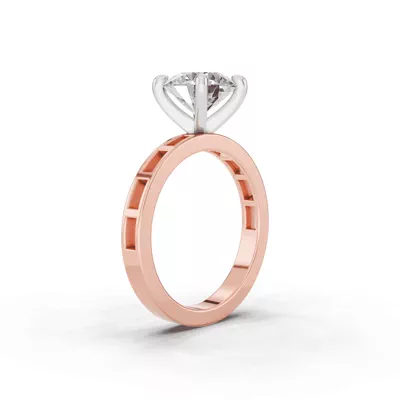 Forma Frame Solitaire Engagement Ring