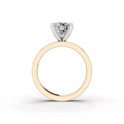 Forma Frame Solitaire Engagement Ring