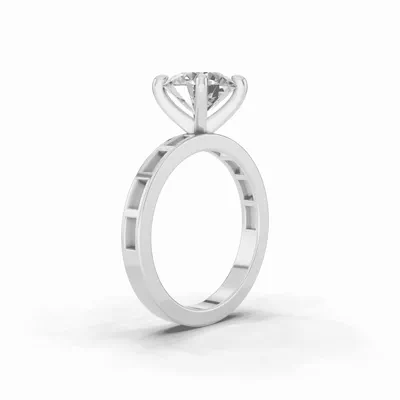 Forma Frame Solitaire Engagement Ring