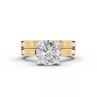 Forma Frame Solitaire Engagement Ring