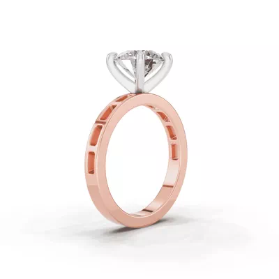 Forma Flow Solitaire Engagement Ring