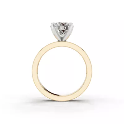 Forma Flow Solitaire Engagement Ring