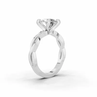 Voluta Twist Solitaire Engagement Ring