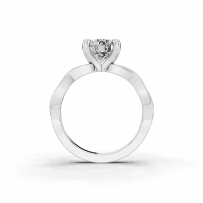 Voluta Twist Solitaire Engagement Ring