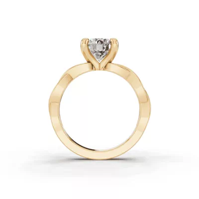 Voluta Twist Solitaire Engagement Ring