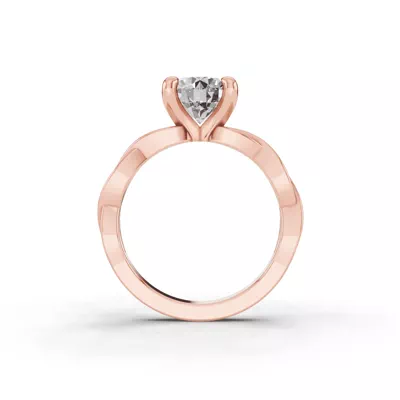 Voluta Twist Solitaire Engagement Ring