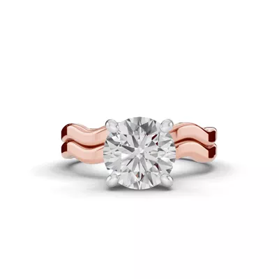 Ribbon Solitaire Engagement Ring