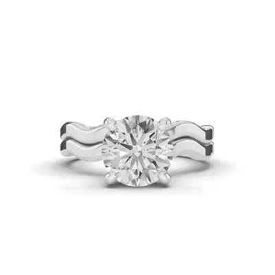 Ribbon Solitaire Engagement Ring