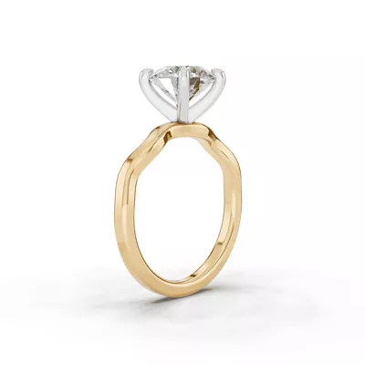 Ribbon Solitaire Engagement Ring