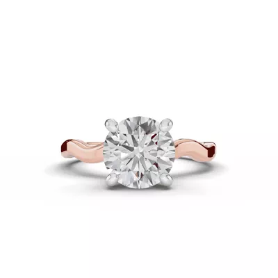 Ribbon Solitaire Engagement Ring