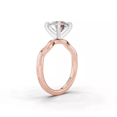 Ribbon Solitaire Engagement Ring