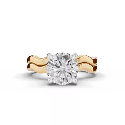 Ribbon Solitaire Engagement Ring