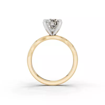 Ribbon Solitaire Engagement Ring