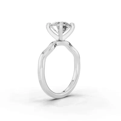 Ribbon Solitaire Engagement Ring