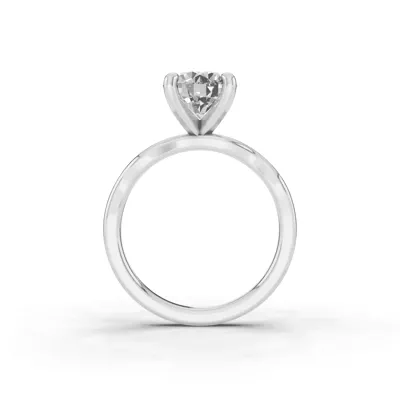 Ribbon Solitaire Engagement Ring