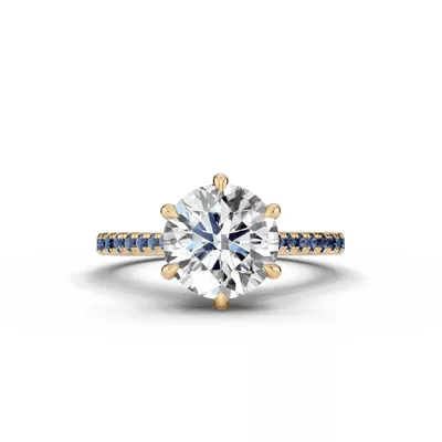 Tradition Cathedral Sapphire Engagement Ring (0.20 ct. tw.)