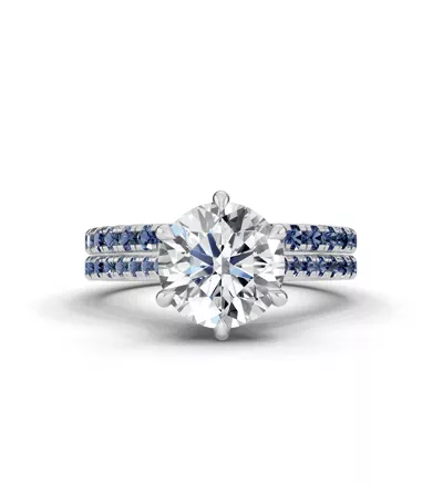 Tradition Cathedral Sapphire Engagement Ring (0.20 ct. tw.)