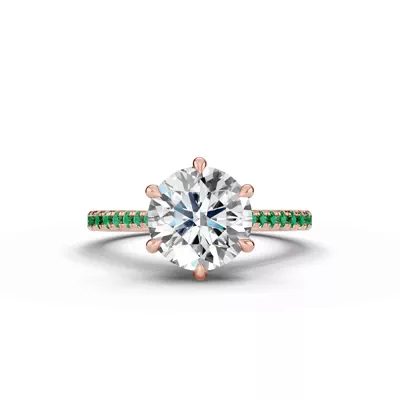 Tradition Cathedral Tsavorite Engagement Ring (0.20 ct. tw.)