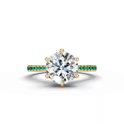 Tradition Cathedral Tsavorite Engagement Ring (0.20 ct. tw.)