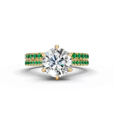 Tradition Cathedral Tsavorite Engagement Ring (0.20 ct. tw.)