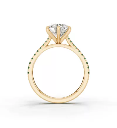 Tradition Cathedral Tsavorite Engagement Ring (0.20 ct. tw.)