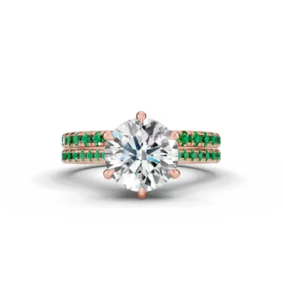 Tradition Cathedral Tsavorite Engagement Ring (0.20 ct. tw.)