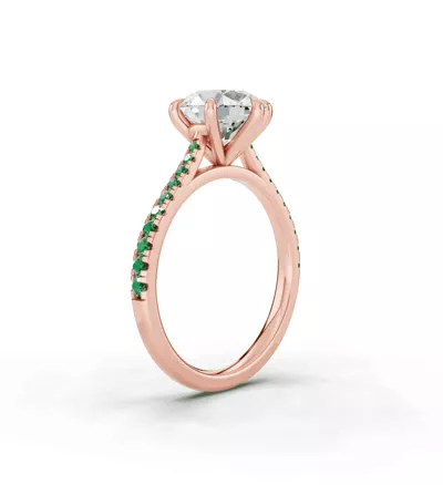 Tradition Cathedral Tsavorite Engagement Ring (0.20 ct. tw.)