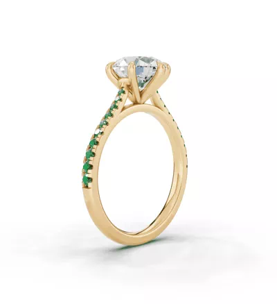 Tradition Cathedral Tsavorite Engagement Ring (0.20 ct. tw.)
