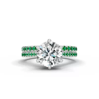 Tradition Cathedral Tsavorite Engagement Ring (0.20 ct. tw.)