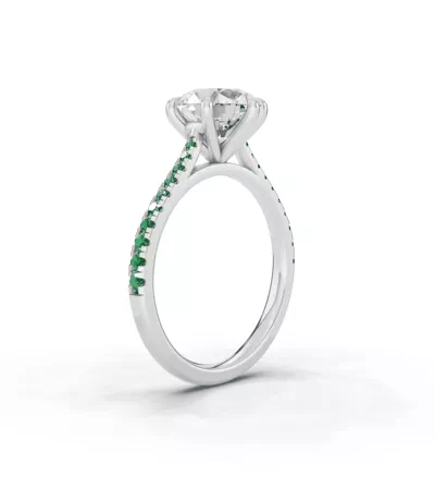 Tradition Cathedral Tsavorite Engagement Ring (0.20 ct. tw.)