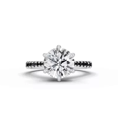 Tradition Cathedral Black Diamond Engagement Ring (0.30 ct. tw.)