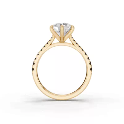 Tradition Cathedral Black Diamond Engagement Ring (0.30 ct. tw.)