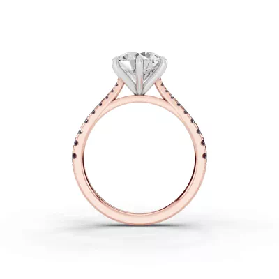 Tradition Cathedral Sapphire Two-Tone Engagement Ring (0.30 ct. tw.)