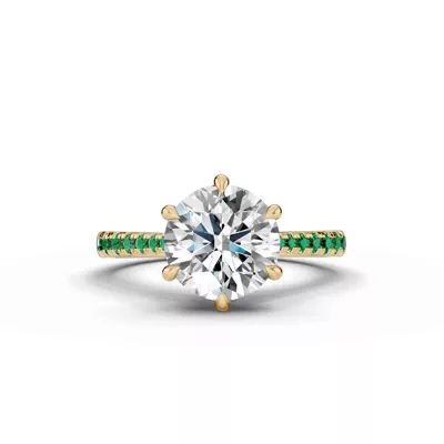 Tradition Cathedral Tsavorite Engagement Ring (0.30 ct. tw.)