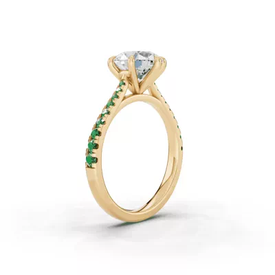 Tradition Cathedral Tsavorite Engagement Ring (0.30 ct. tw.)