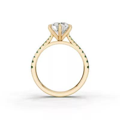 Tradition Cathedral Tsavorite Engagement Ring (0.30 ct. tw.)