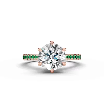Tradition Cathedral Tsavorite Engagement Ring (0.30 ct. tw.)