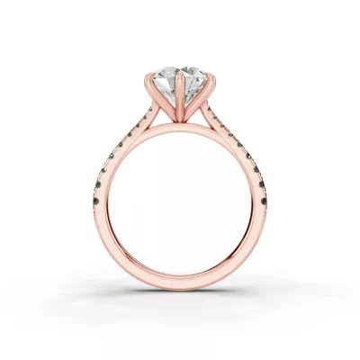 Tradition Cathedral Tsavorite Engagement Ring (0.30 ct. tw.)
