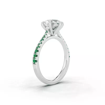 Tradition Cathedral Tsavorite Engagement Ring (0.30 ct. tw.)