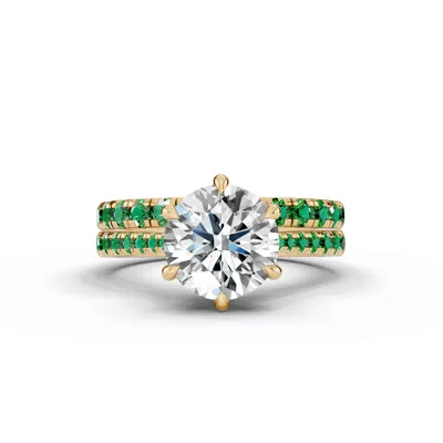 Tradition Cathedral Tsavorite Engagement Ring (0.30 ct. tw.)