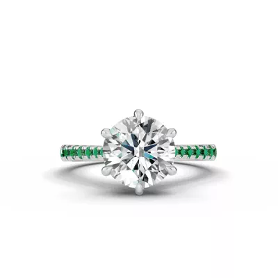 Tradition Cathedral Tsavorite Engagement Ring (0.30 ct. tw.)