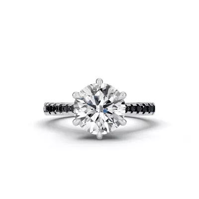 Tradition Cathedral Black Diamond Engagement Ring (0.35 ct. tw.)