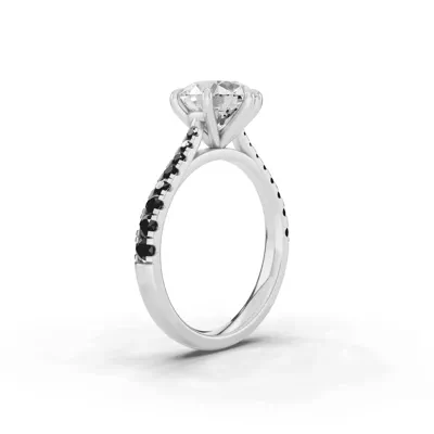 Tradition Cathedral Black Diamond Engagement Ring (0.35 ct. tw.)